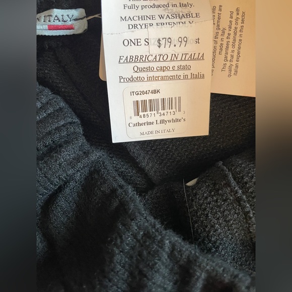 Gorgeous boho black Italian lounge pants size small - Picture 8 of 9